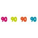 Chaks 20024, Sachet de 100 confettis de table anniversaire 90 ans
