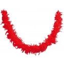 P'TIT Clown re21602 - Boa en plumes d'1m80 - 50 g, Rouge