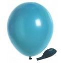 Sachet de 25 BALLONS Opaques 25cm, Turquoise 25cm