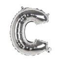 Ballon aluminium mylar lettre C, argent