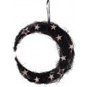 P'TIT Clown re22269 - Couronne de porte demi-lune lumineux 45 cm