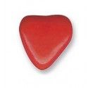 Sachet 250g dragées Grand COEUR GM chocolat 2cm - ROUGE brillant