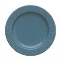 Chaks 243PFBC, Paquet de 8 Assiettes RIGHE carton écologiques 21 cm, Bleu canard