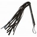P'TIT Clown re25530 - Fouet à lanières, imitation cuir, noir, 65 cm