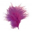 Sachet de 20 plumes 7 cm, Framboise