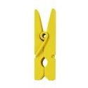 Sachet de 24 MINI-Pinces en bois, Jaune