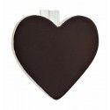 Sachet de 6 Coeurs Ardoise sur pince, Blanc