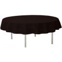 Nappe RONDE en intissé 240 CM Ø, luxe OPAQUE RONDE, en NOIR