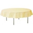 Nappe RONDE en intissé 240 CM Ø, luxe OPAQUE RONDE, crème/ivoire