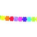 Guirlande fleur Flower Power 4m x 20cm, multicolore