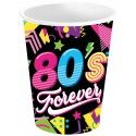 Lot de 6 Gobelets carton Années 80's forever 24cl