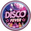 Paquet de 6 Assiettes carton Disco Fever 23cm