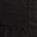 Sachet de 20 Petites serviettes en papier Noires 25 x 25 cm