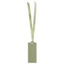 Sachet de 12 marque places rectangle AVEC ruban, vert Sauge