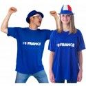 T-Shirt I Love France, adulte (x1)