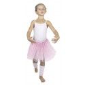 Party Pro 3332017, Tutu rose étoiles hologramme 6/8 ans