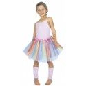 Party Pro 3332020, Tutu de ballerine pastel multicolore 6/8 ans