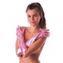 Party Pro 33334, Gants longs métal 45 cm rose, adulte