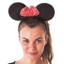 Party Pro 33364, Serre-tête Souricette velours Adulte