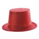 Party Pro 33397, Chapeau Haut De Forme paillette Rouge