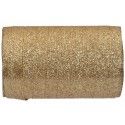 SANTEX 3405-3-10, Bobine Bolduc Pailleté de 10mm x 50 mètres, Or
