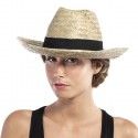P'TIT Clown re35300 - Chapeau paille cowboy adulte, naturel 