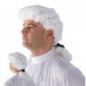 P'TIT Clown re40070 - Perruque MARQUIS, cheveux blancs attachés