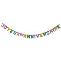 Party Pro 40119886, Guirlande Joyeux Anniversaire 2m