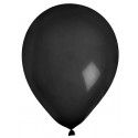 Sachet de 8 ballons latex 23cm unis, en Noir