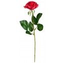 Grande Rose fleur artificielle 43cm, Rouge