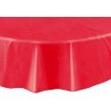 Nappe plastique RONDE Ø rouge RONDE