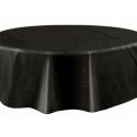 Nappe plastique RONDE Ø, en Noir RONDE