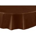 Nappe plastique RONDE Ø chocolat RONDE