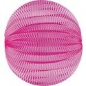 Party Pro 50219L, Lampion rond Fuchsia 30 cm