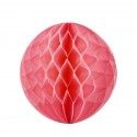 Party Pro 502212S, Boule alvéolée corail 12 cm