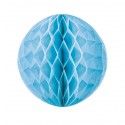 Party Pro 50223L, Boule alvéolée bleu dragée 30 cm