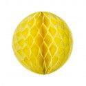 Party Pro 50224M, Boule alvéolée jaune 20 cm