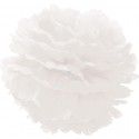 Party Pro 50240, Boule Pompon Papier De Soie Blanche 40 cm