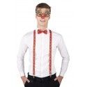 P'TIT Clown re50305, Set Noël avec lunettes, bretelles et noeud papillon