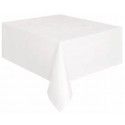 Nappe plastique RECTANGLE, Blanc