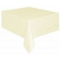 Nappe plastique RECTANGLE, ivoire