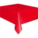 Nappe plastique RECTANGLE, Rouge