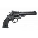Revolver, plastique noir, 25 cm