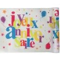 SANTEX 5136-99-30, Chemin de table Joyeux Anniversaire festif