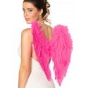 Ailes d'ange 50cm en plumes Fuchsia