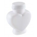 SANTEX 5653-1, Lot de 4 Bulles de savon en forme de Coeur, blanc