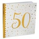 SANTEX 6185-50, Livre d'or age métallisé 50 ans
