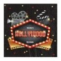 Sachet de 20 SERVIETTES de table Hollywood, noires