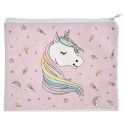 Pochette tissu Licorne