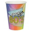 Sachet de 10 GOBELETS 80's eighties années 80